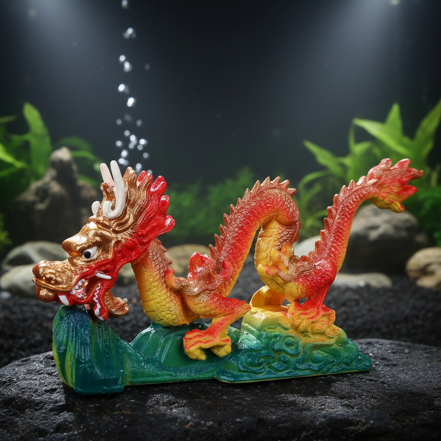 Multi Golden Dragon Dekorasi Aquarium Hiasan Akuarium Mainan Naga