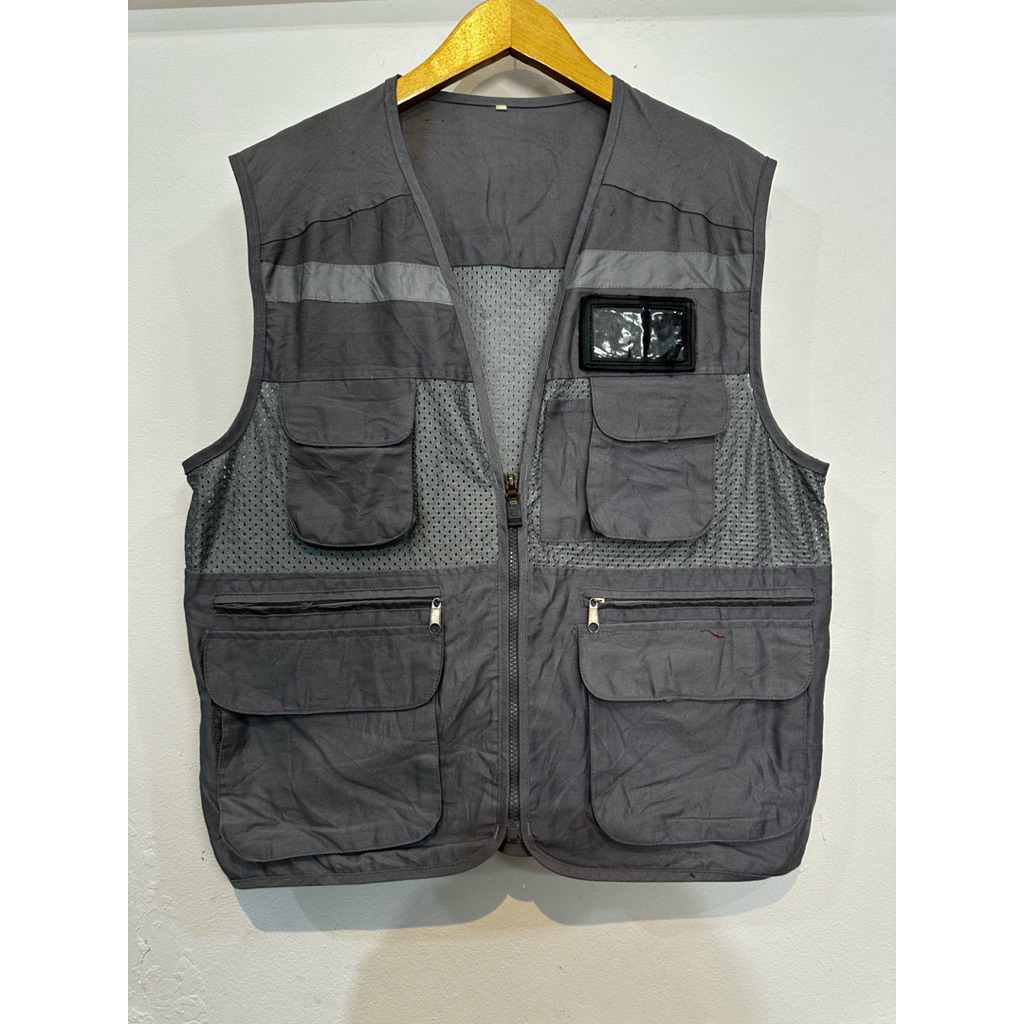 rompi second vest tactical multipocket safety proyek mancing 041
