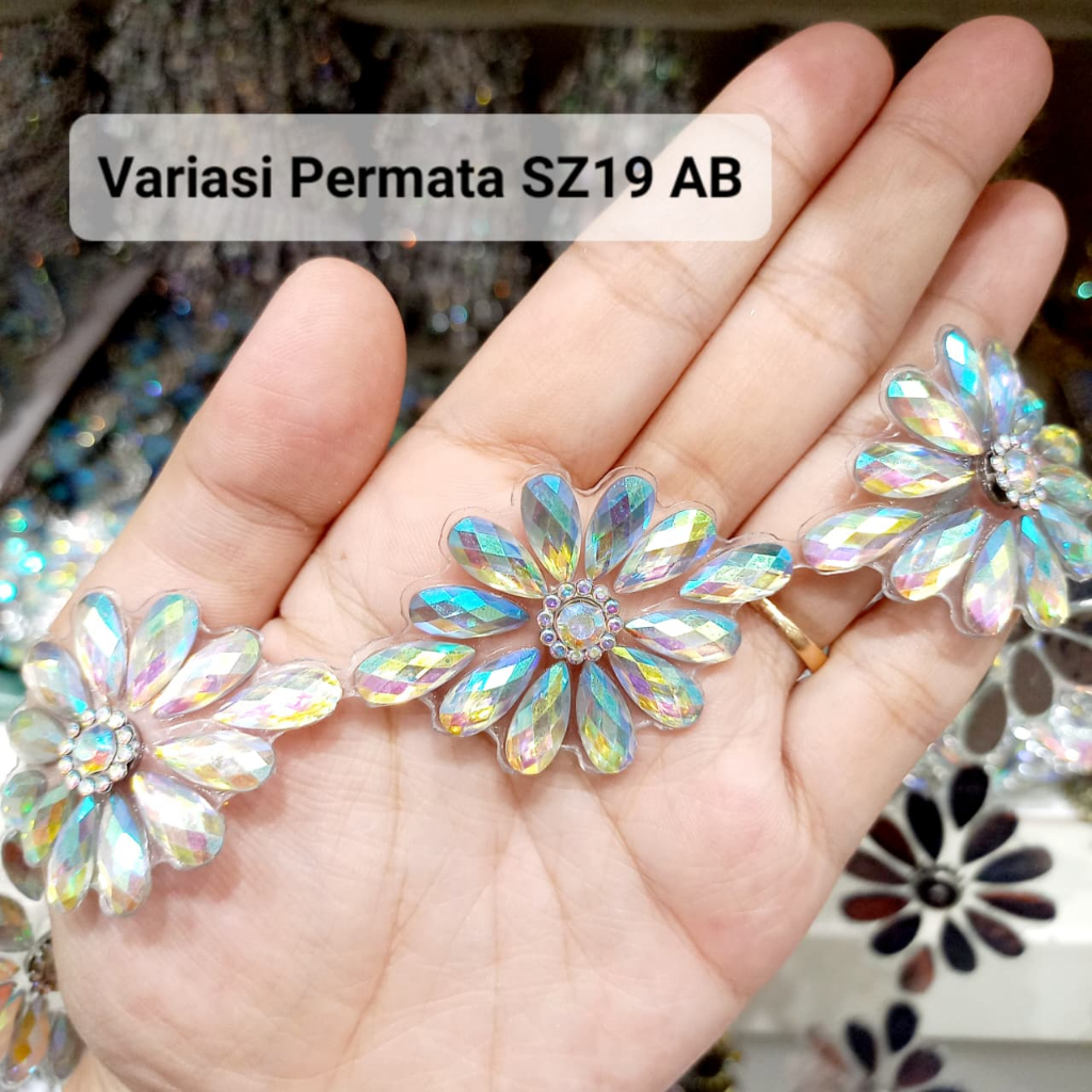 Variasi Permata SZ19 AB ROL Permata Hiasan Tempel Setrika