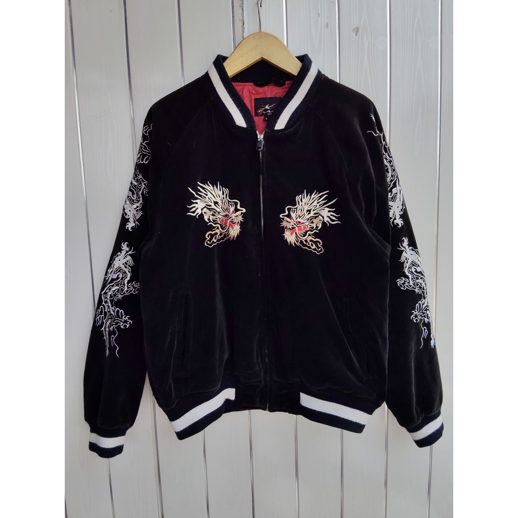 jaket sukajan velvet