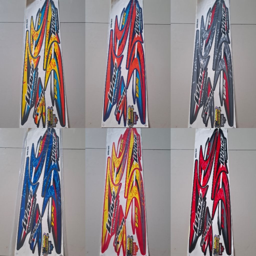 striping list body HONDA KARISMA WAVE 125 THAILAND THAILOOK MOTHAI OK kualitas terbaik  ter murah