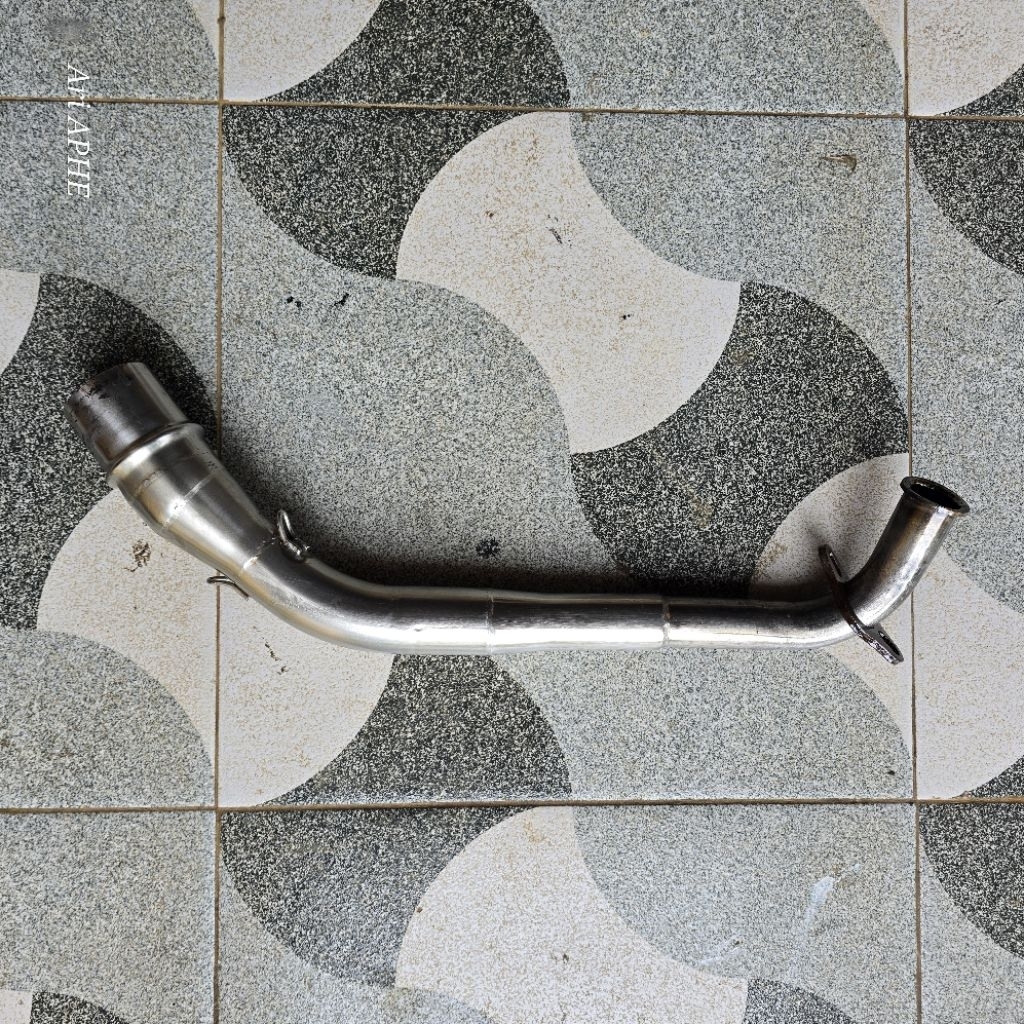 header pipa leher knalpot AEROX 155 OLD 3tech ronin tridente original