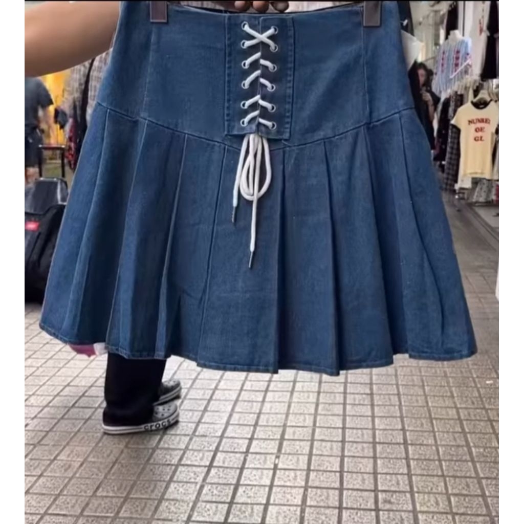 skort prompt/skort import/skort bangkok/rokcel import/skort denim/rokcel denim/rok jeans/rok wanita 