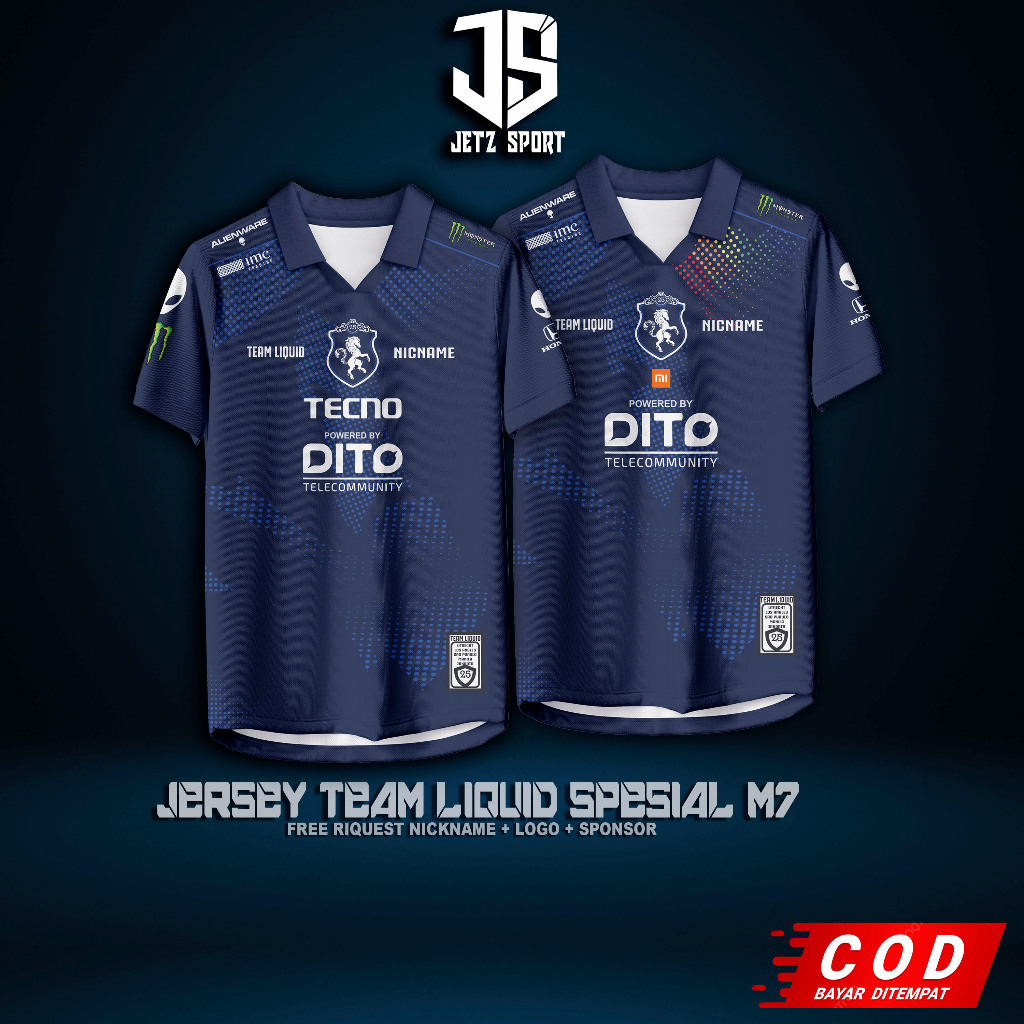 Jersey Team Liquid EWC Team Liquid PH Team Liquid ID Baju Kaos Game Terbaru M7 2026 Free nickname