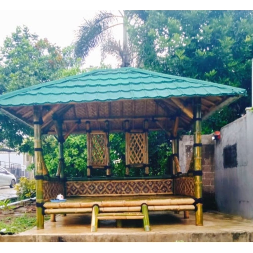 Saung Bambu Gazebo Minimalis