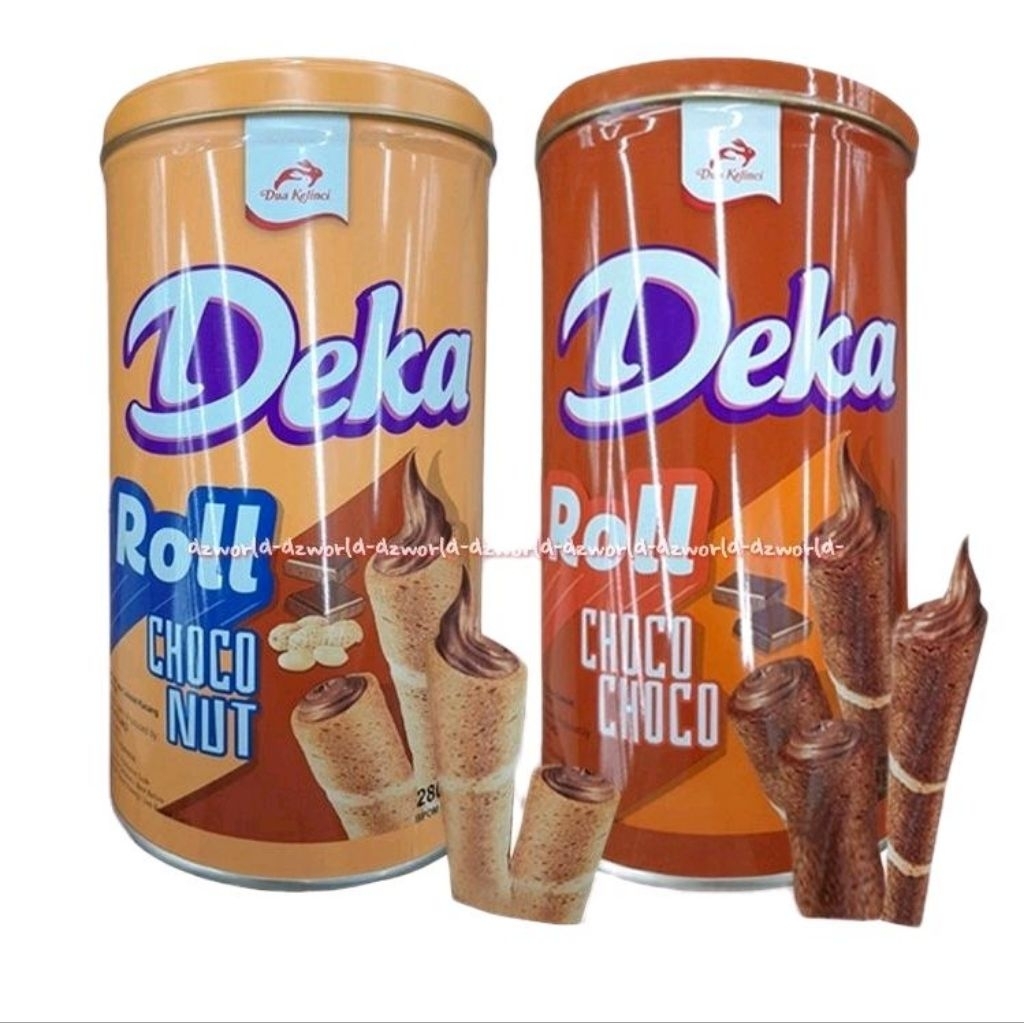 DEKA WAFER ROLL CHOCOCHOCO | CHOCONUT TIN KALENG NETTO 330 GR murce