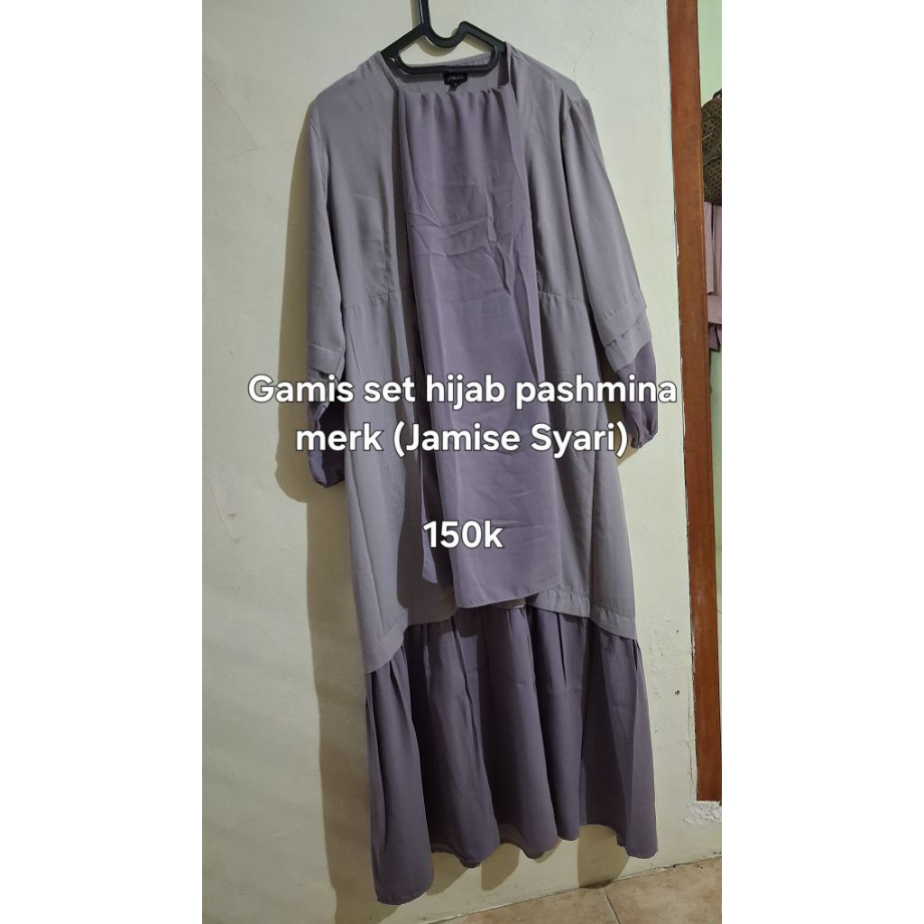 Gamis set Hijab Pashmina (JamiseSyari)