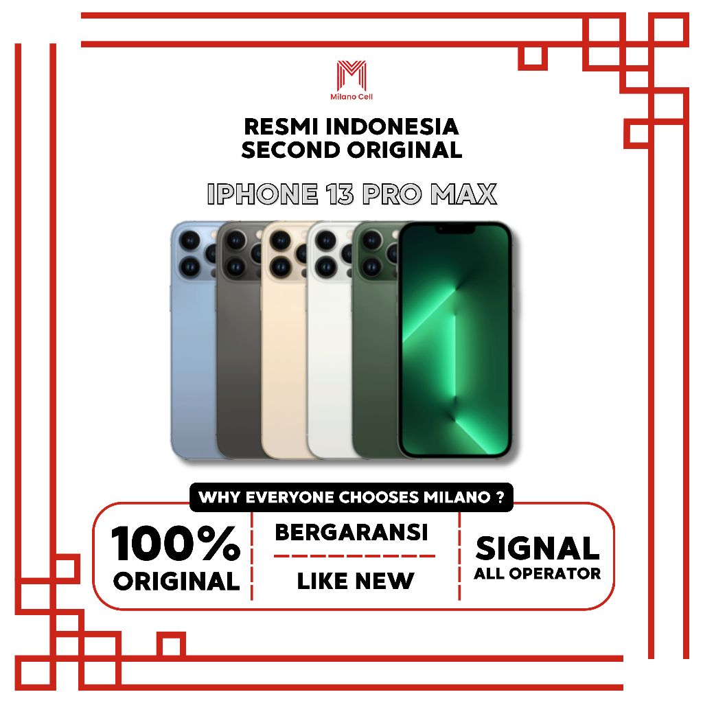 Apple iPhone 13 Pro Max Second Original Garansi Resmi Indonesia