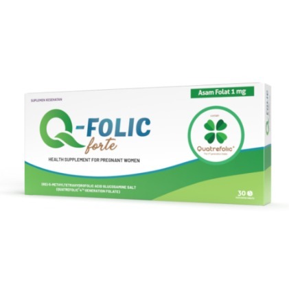 Q-Folic Forte Box Isi 30 Tablet.
