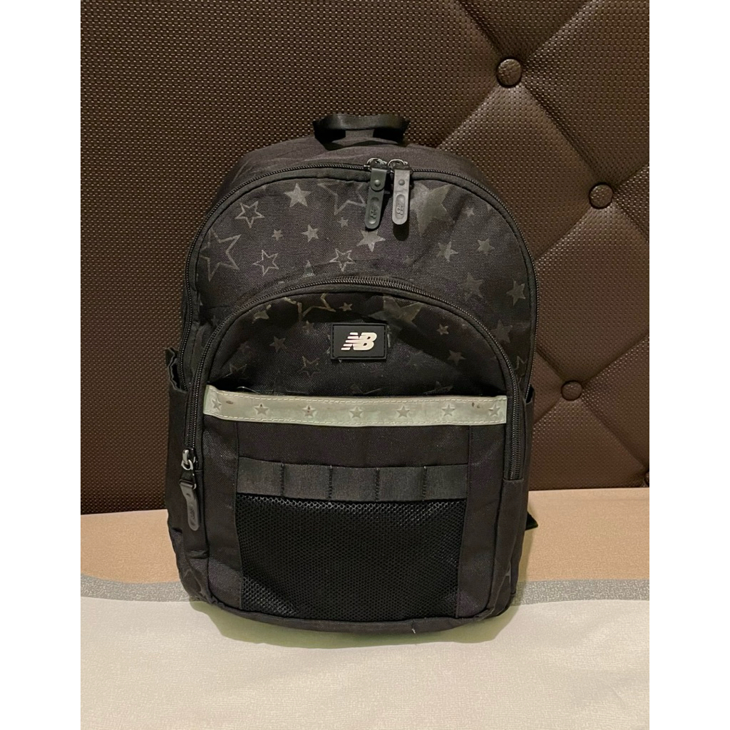 Tas Ransel Sekolah Anak New Balance Backpack Warna Hitam
