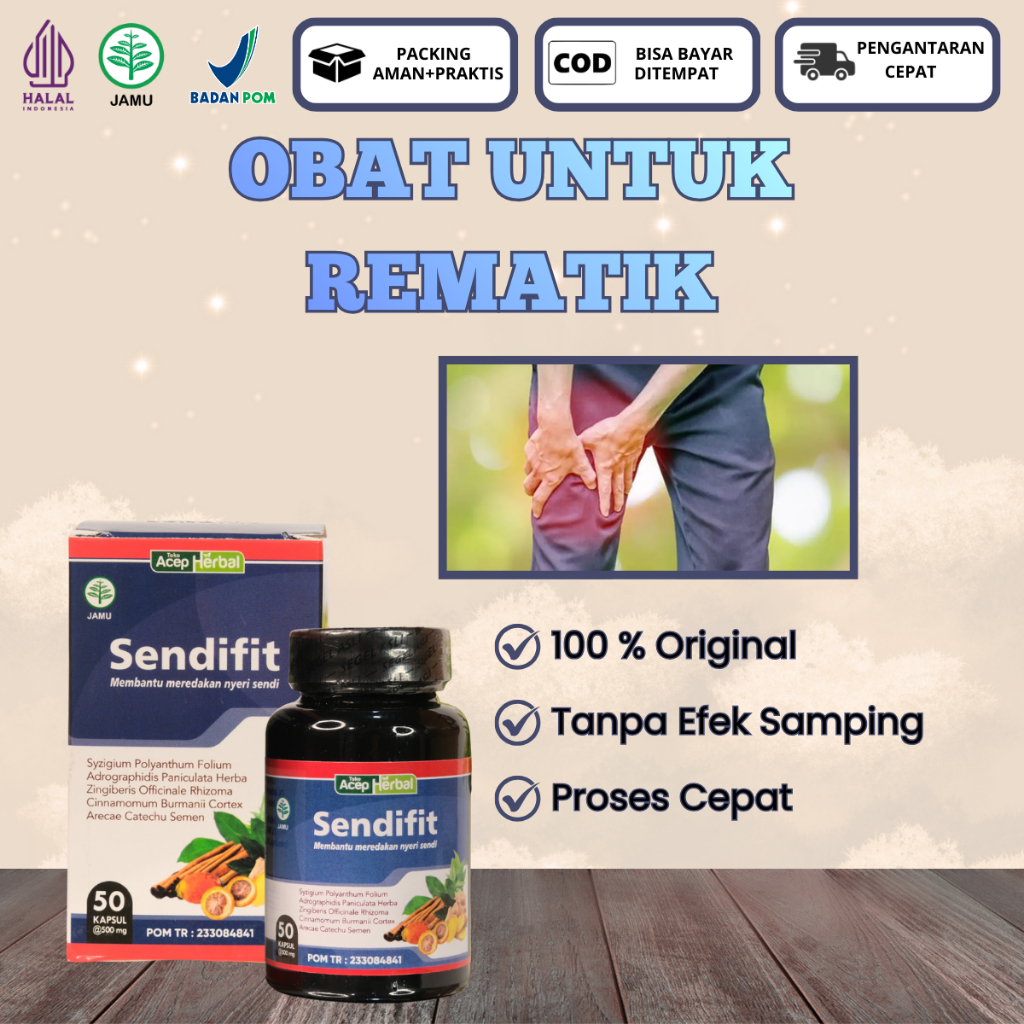 Obat Untuk Rematik, Perlindungan Sendi, Rematik Pada Tangan & Kaki, Kaki Sulit Berjalan-Kapsul Sendi