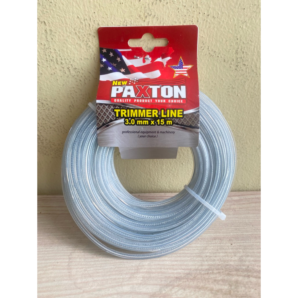 Paxton tali senar Nylon potong rumput 3.0 MM X 15 M trimmer line