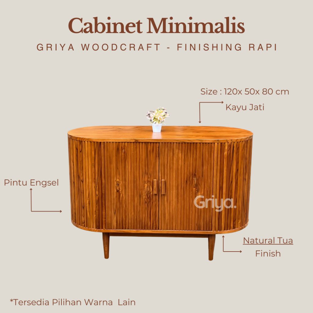 Cabinet Minimalis Cabinet Kayu Jati Bufet Tv Bufet Serbaguna