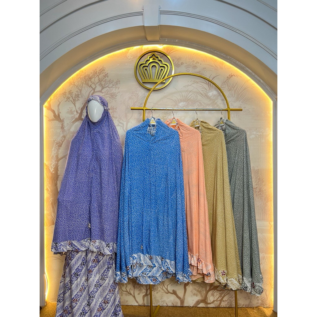 MukenaQonita | Mukena Batik Harian | Mukena Cantik | Mukena Adem & Ringan | Free Pouch Cantik | Kole