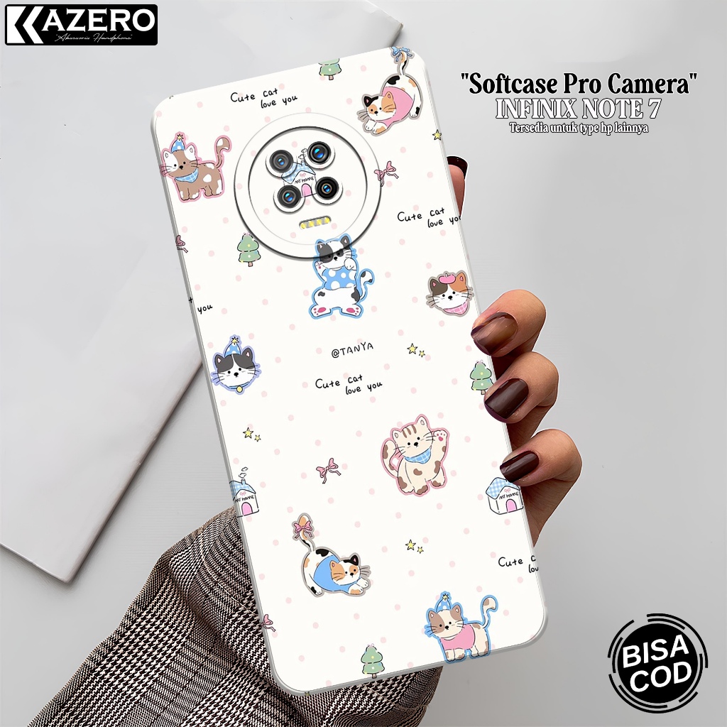 Softcase Hp INFINIX NOTE 7 Terbaru Fashion Case Kartun Case INFINIX NOTE 7 Silikon Pro Camera Casing