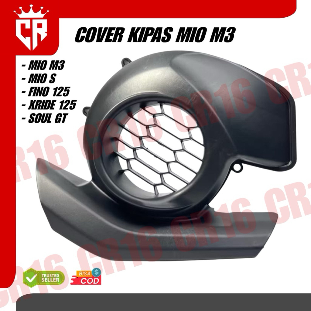 TUTUP KIPAS MESIN MIO M3 TUTUP KIPAS MIO M3 COVER KIPAS MIO M3 Z S Fino 125 Xride 125 Cover Kipas Mi