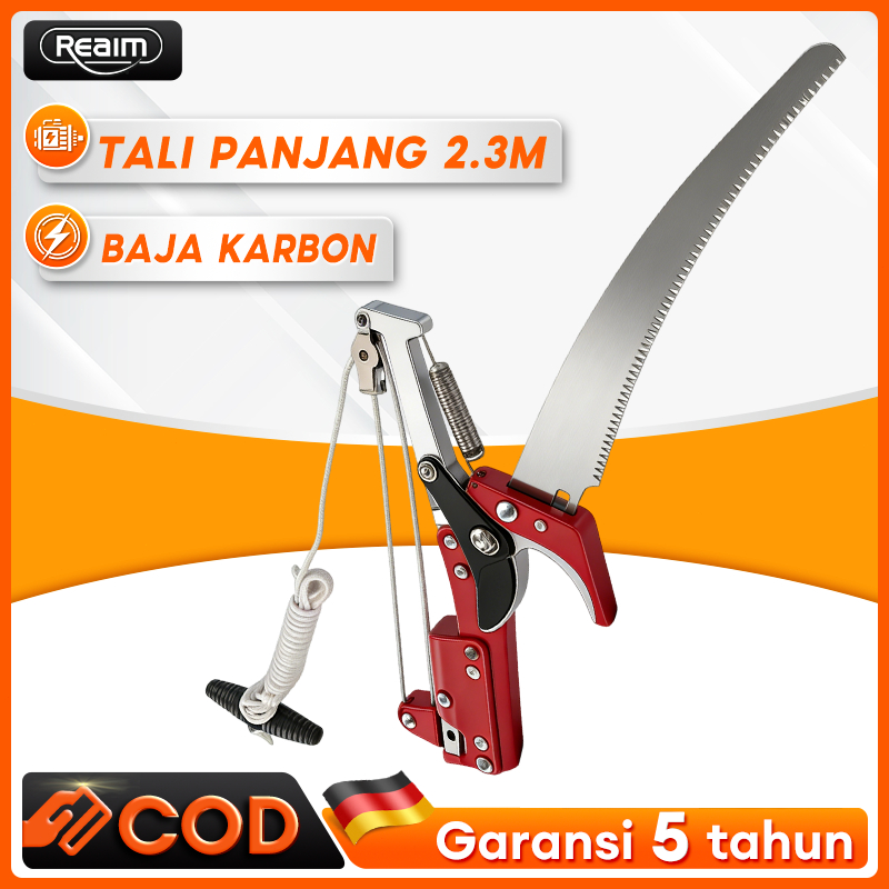 REAIM Gunting Dahan Gunting Ranting Pohon Pemotong Dahan Pohon Tinggi Gergaji Ranting Pohon Tinggi