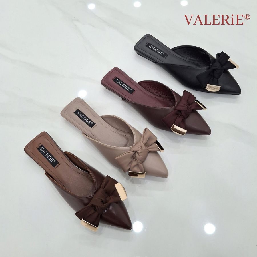 VALERIE Sepatu Flat Mules Hamurh Dove Import Size 36-41
