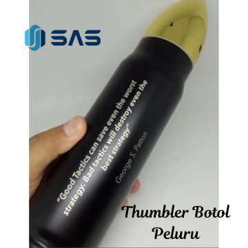 Thumbler Botol Peluru | Botol Peluru Vacuum Tumbler | Free Custom Laser Nama