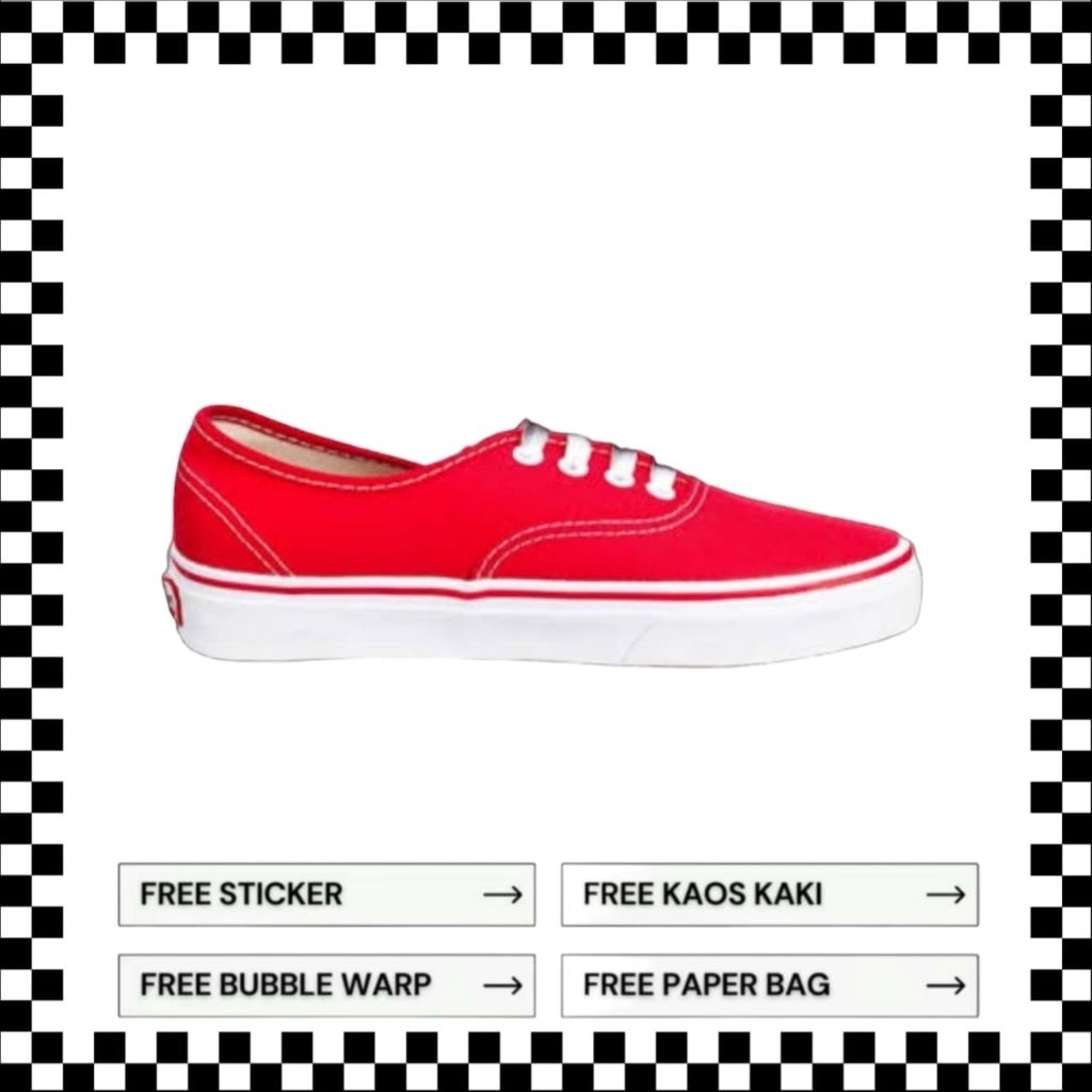 Vans Authentic Red Chili Original 100%