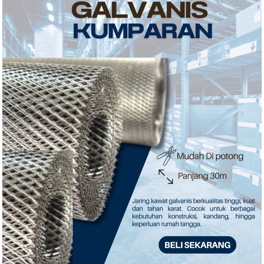 Jaring Kawat Galvanis Berkualitas Tinggi