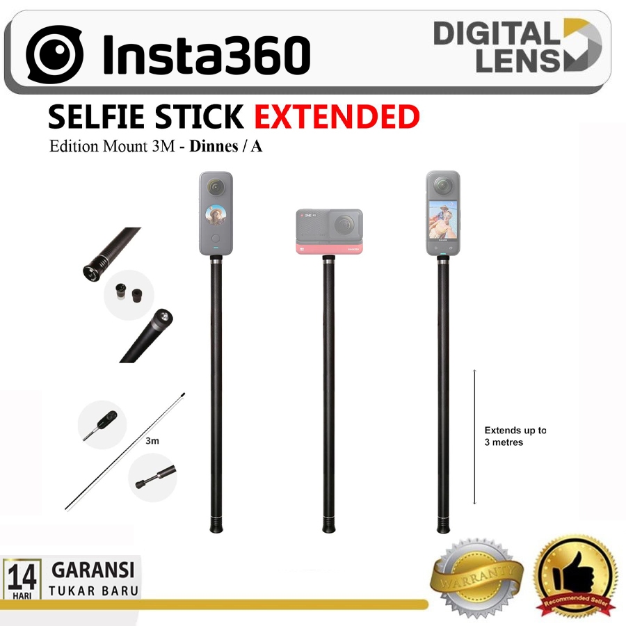 Insta360 Selfie Stick Extended Edition 3M-Dinness/A