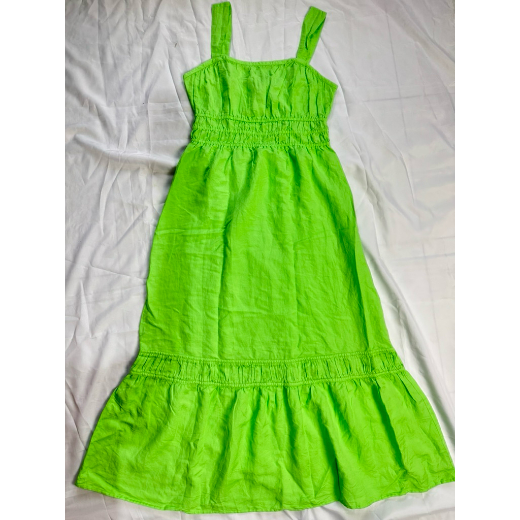Dress Wanita Linen Loft Original Branded Sisa Ekspor Adem Nyaman Casual - Dress Wanita Linen Loft Or