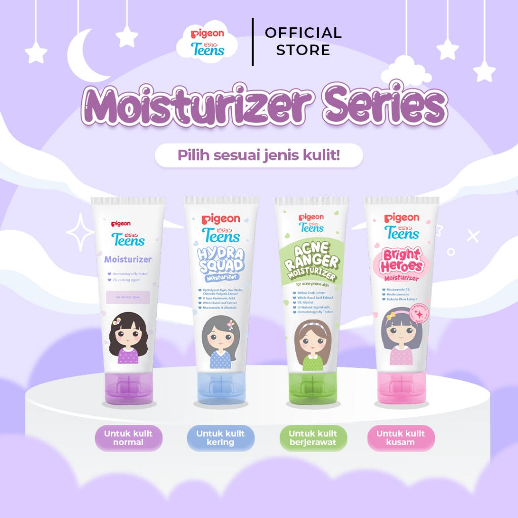 Pigeon Teens Moisturizer |Pelembap Wajah Remaja | Skincare Remaja |Skincare Pemula