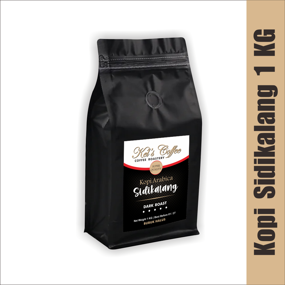 KELSCOFFEE Kopi SIDIKALANG Arabica Super 1 KG | Kopi Bubuk | Kopi Tradisional Asli Medan