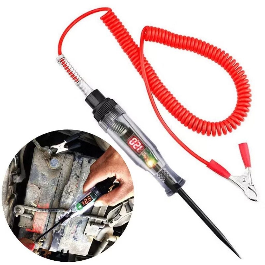 Digital Testpen listrik 5V-120V Tespen Digital DC Tester Testpen Kelistrikan Listrik