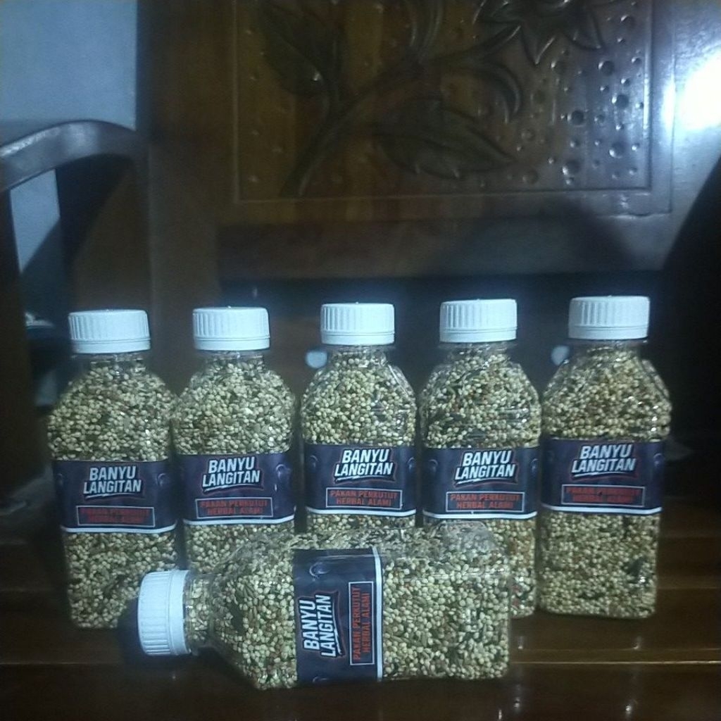 5 pcs bonus 1 pcs banyu langitan perkutut pakan perkutut banyu langitan racikan buat perkutut