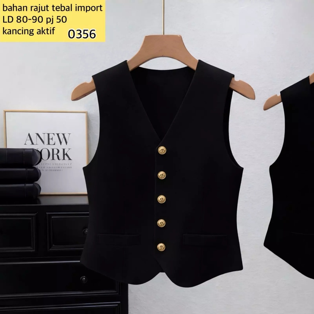QUINNY-VEST RAJUT IMPORT-VEST WANITA TERBARU-VEST KNIT IMPORT-VEST BKK
