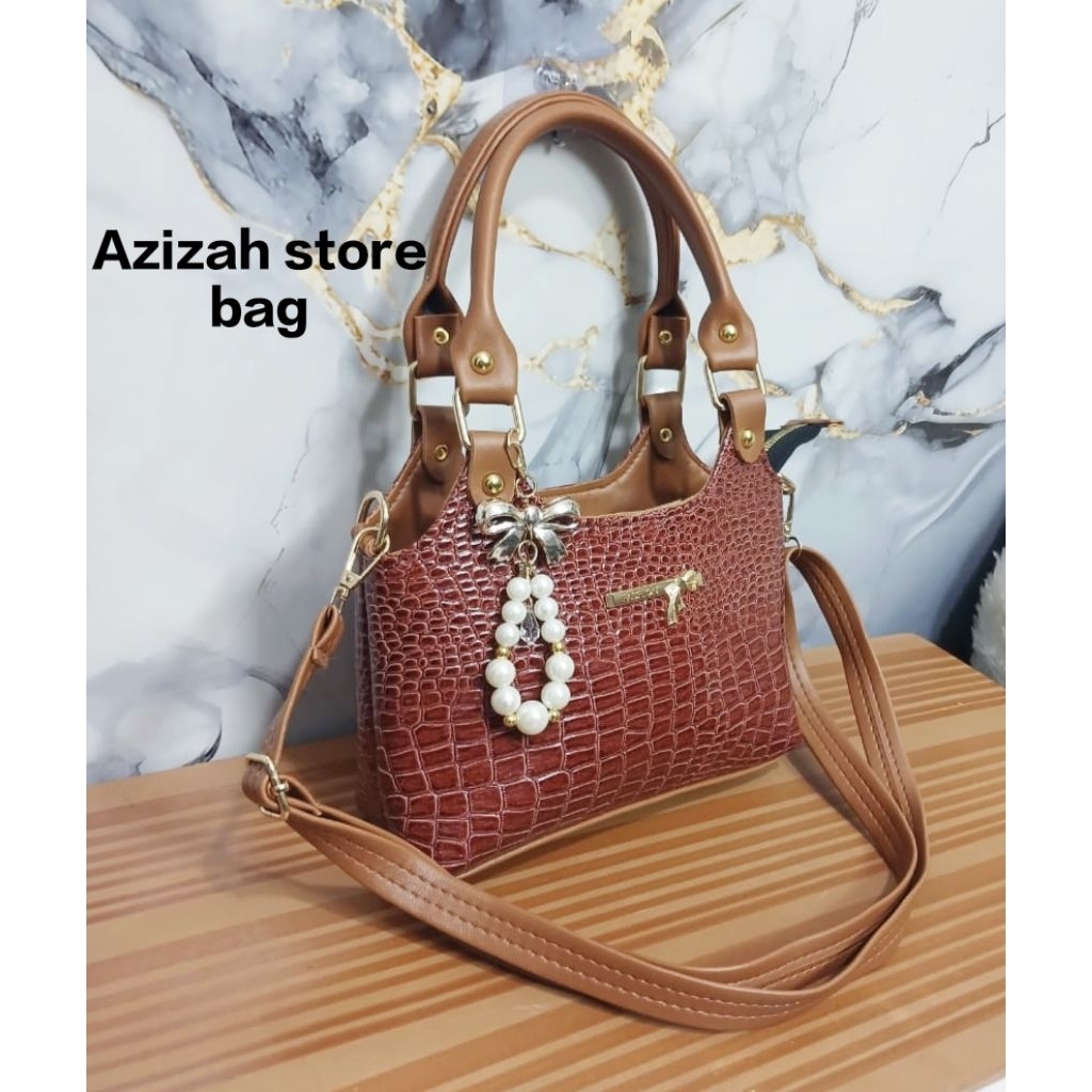 Azizah store Tas Wanita model terbaru Tas Andin Tas selempang wanita dua tali series Tas Simpel eleg