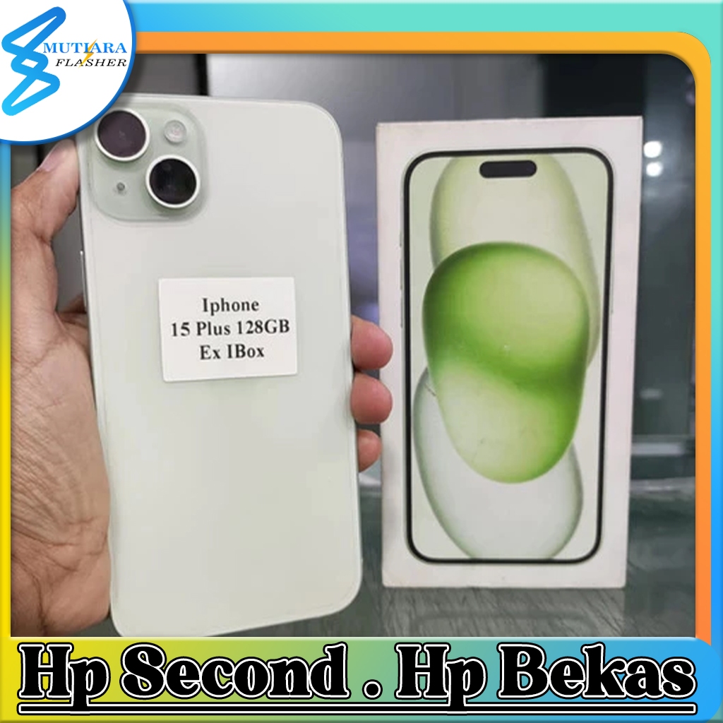 iPhone 15 Plus 128GB iBox Bekas Original Flasher Store