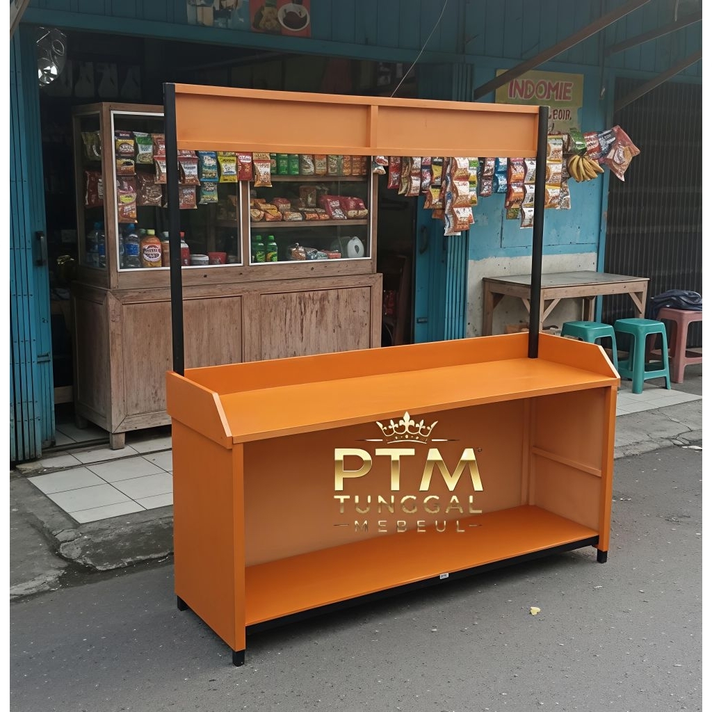 Booth lipat Portable/ Booth kayu/Meja lipat/ Meja jualan/ Booth es minuman
