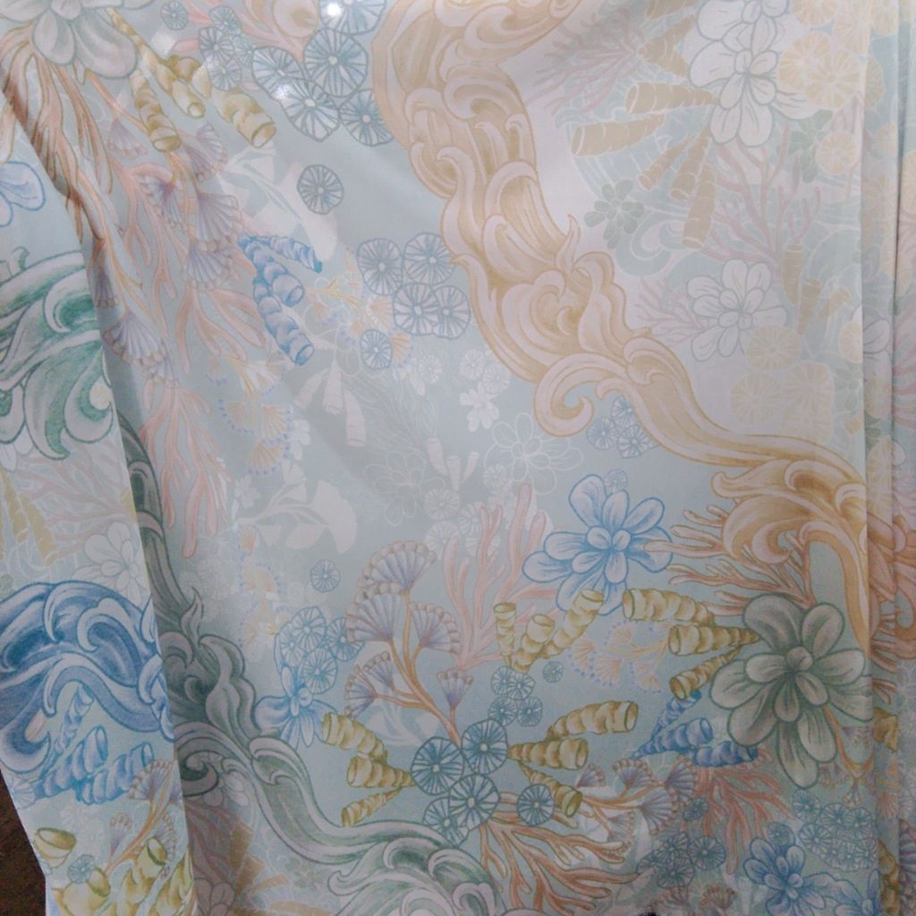 Kain Ceruty Babydoll Motif Printing Premium - Sifon Ceruti Motif Bunga & Abstrak Klasik - Bahan Gami