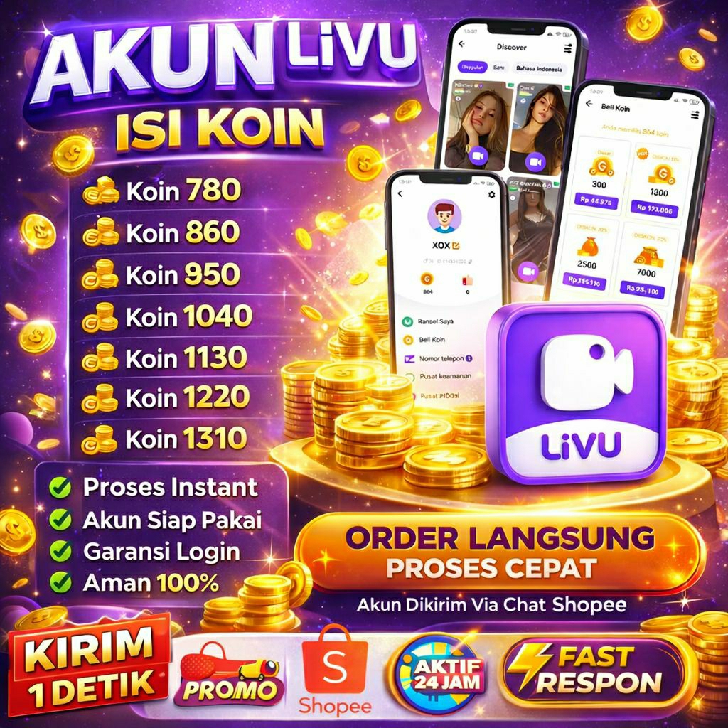 AKUN LIVU ISI COIN KOIN 780 -1310 AKUN SIAP PAKAI MURAH - KIRIM 1 DETIK - SPECIAL PROMO