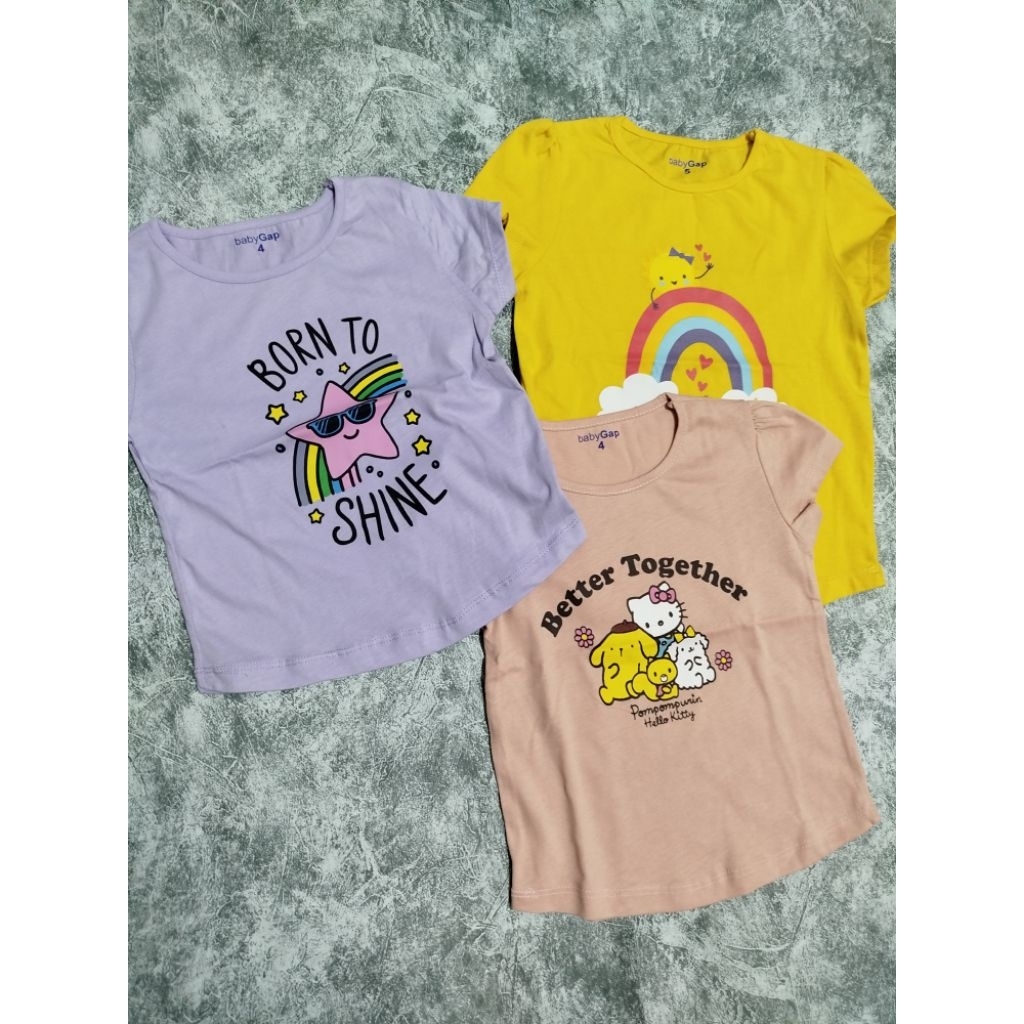 kaos baby gap anak perempuan