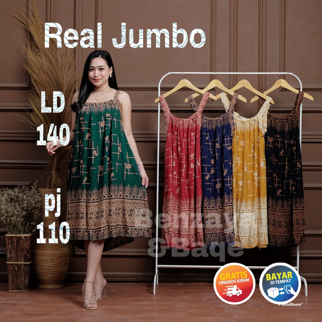 Yukensi super jumbo big size ld 140 yukensi tanpa lengan tali satu baju tidur ibu hamil sexy bahan r