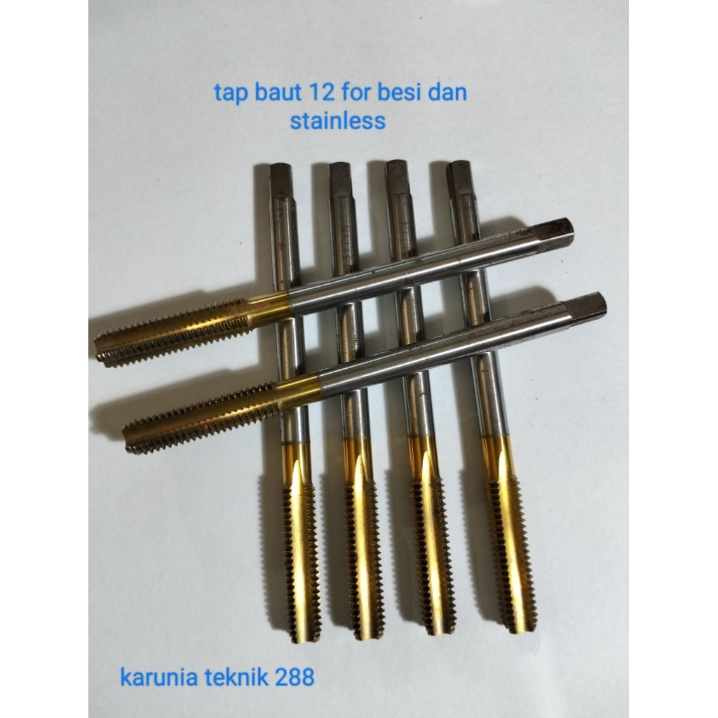 mata tap baut 12 standar panjang 100mm m8x1.25