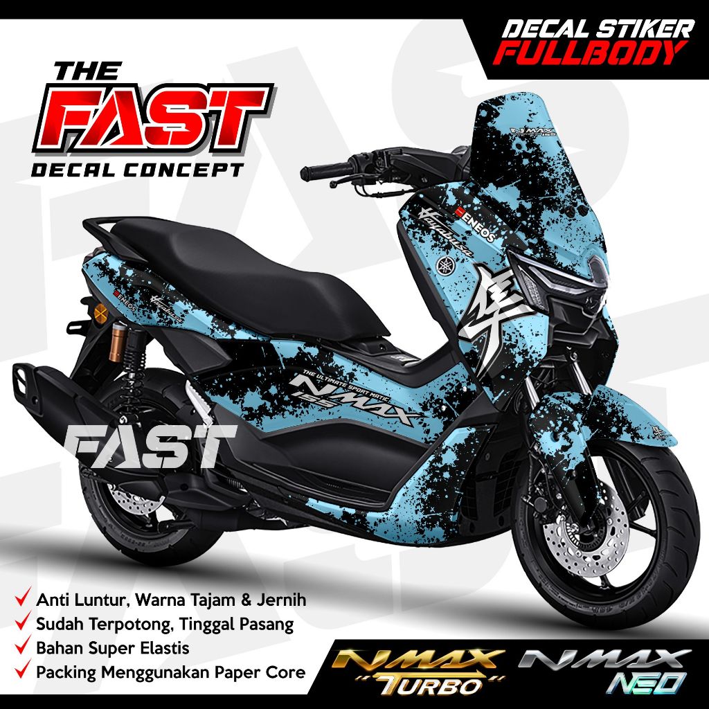 TERBARU Stiker Decal Nmax Full Body Sticker Skotlet variasi Yamaha Nmax Turbo/Nmax Neo Fullbody Haya