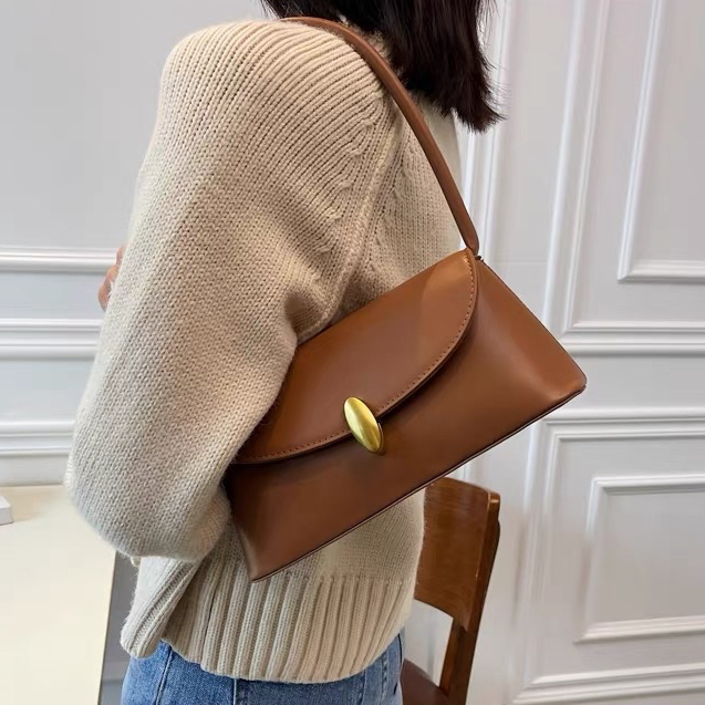 Lila Bag in Brown || Tas Bahu Wanita by MarieClaire_id