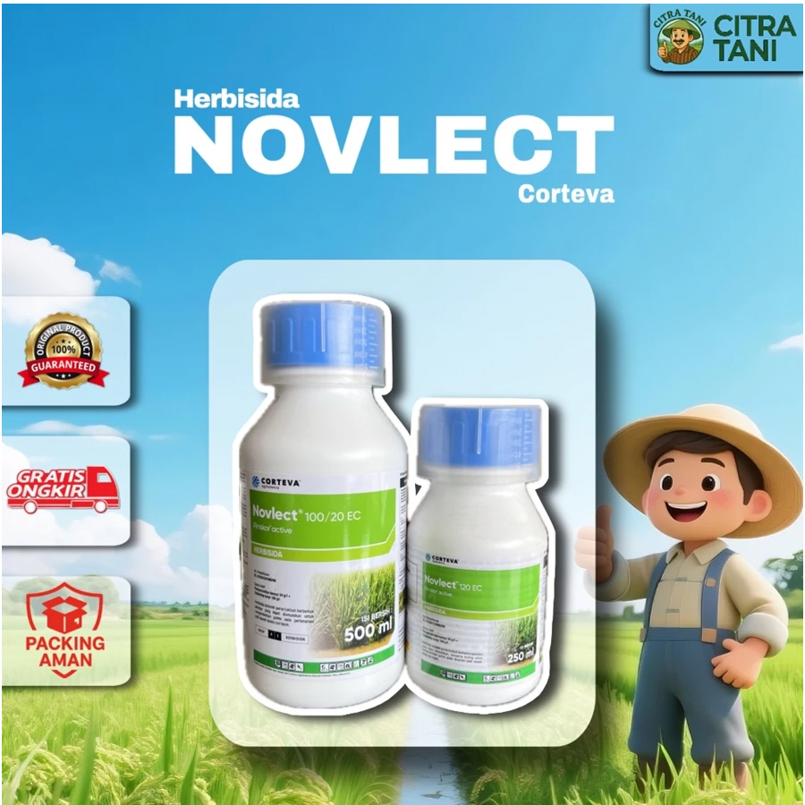 Herbisida Novlect 120EC 500ml Obat Pembasmi Gulma Rumput Tanaman Padi
