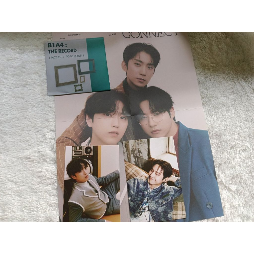 (BACA DESKRIPSI) B1A4 cd postcard poster set gongchan sandeul shinwoo cnu connect album pc