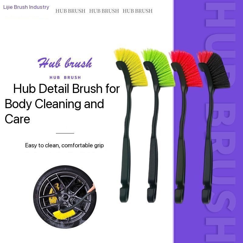 Sikat Gagang Panjang 30CM 30 CM Pembersih Cuci Sela Selah Velg Ban Kolong Mobil Sepeda Motor Dapur Toilet Rumah Elektronik Dengan Handle Kuat Alat Kebersihan Kendaraan Exterior Car Wash Tools Detailing Long Handle Tire Wheel Rim Hub Brush Detailing Body