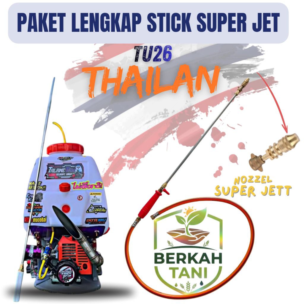 paket lengkap stik sprayer mesin TU26/ stik sprayer mesin super jet thailan/ peket lengkap stik spra