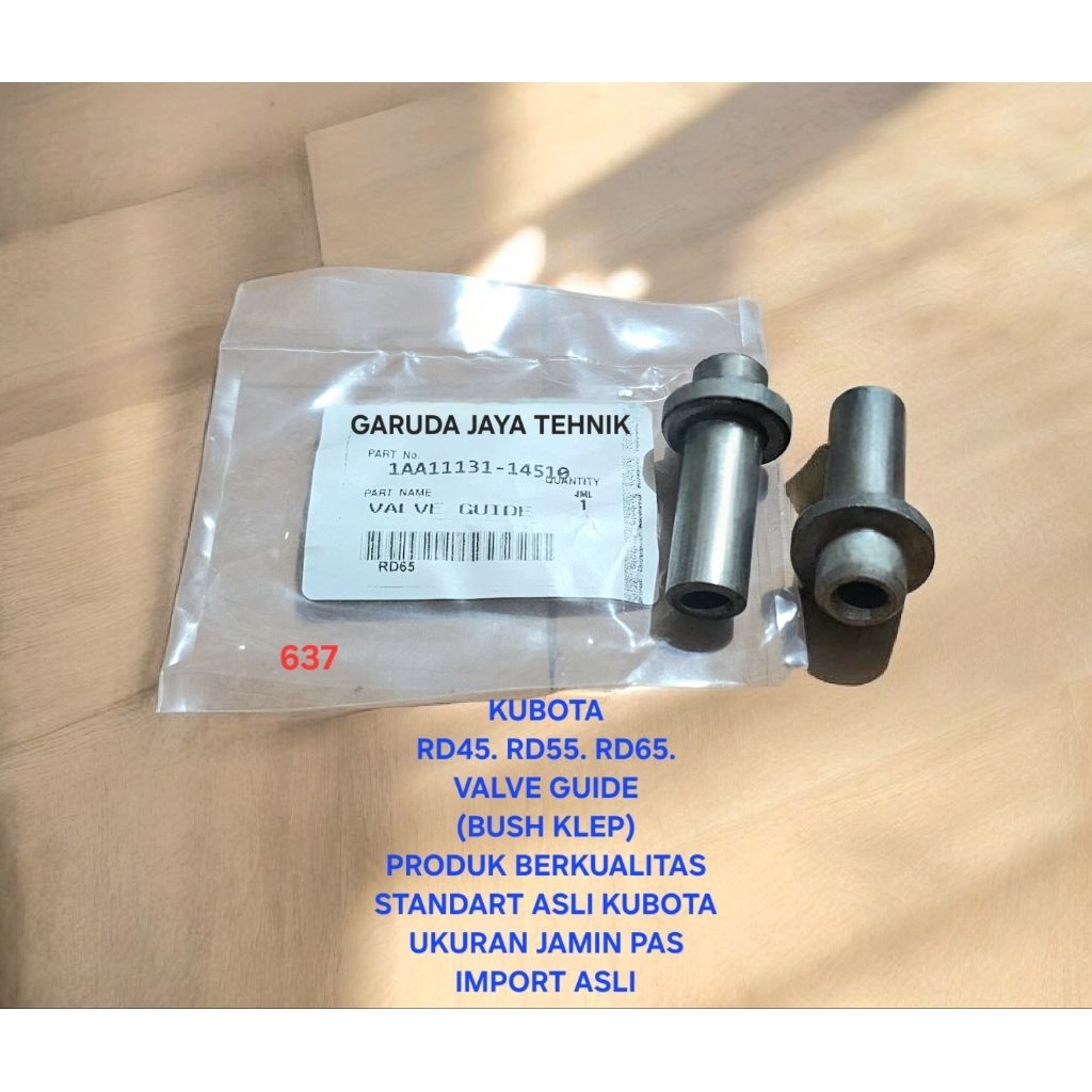 Bush klep bosh klep bos klep valve guide kubota RD45 RD55 RD65 Produk berkualiatas import asli taiwa