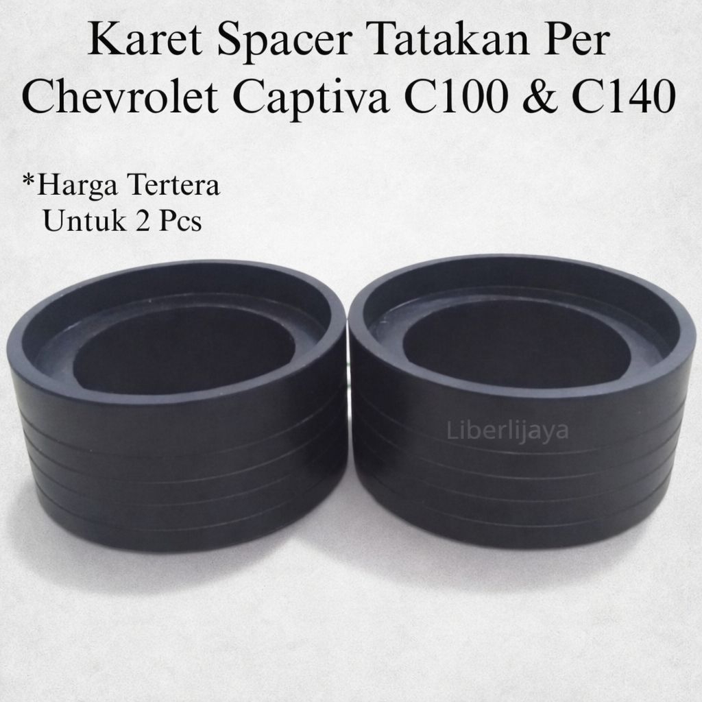 Karet Spacer Belakang - Chevrolet Captiva C100 C140 - 1 Set (2pcs) | Tatakan Per Keong / Dudukan Per