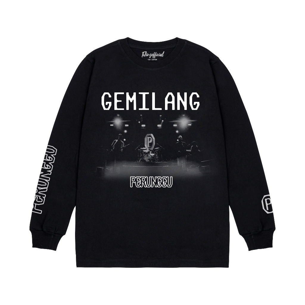 Twins Kaos Perunggu Gemilang Long Sleeve Merchandise Perunggu Cotton Combed 24s Unisex Tees