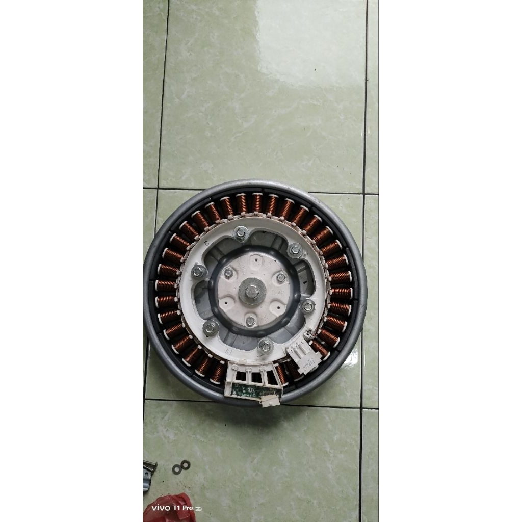 Set Dinamo DD Mesin Cuci LG WD-M1070D6 Original Copotan(BEKAS)
